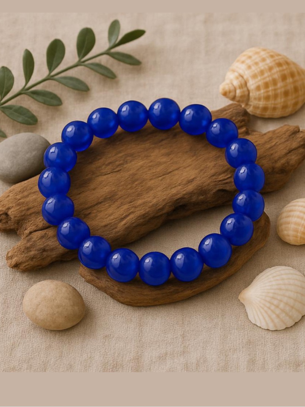 🆕New Blue Jade 8mm Healing Gemstone Bracelet